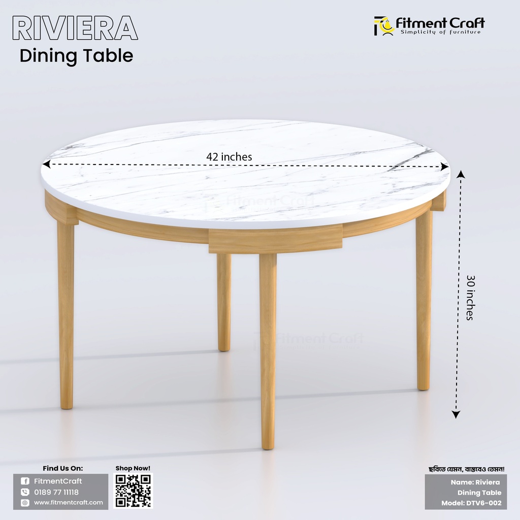 Riviera - Dining Table | DTV6-002 
