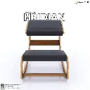 Hridian - Kneeling Chair - Matte Antique Lacquer