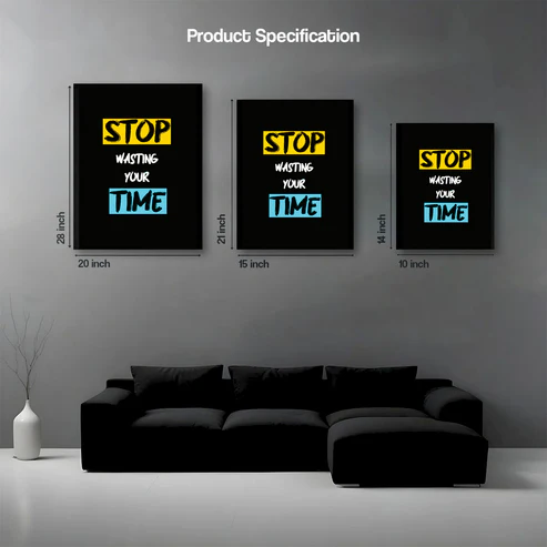 Wall Canvas (Stop Wasting your time) 