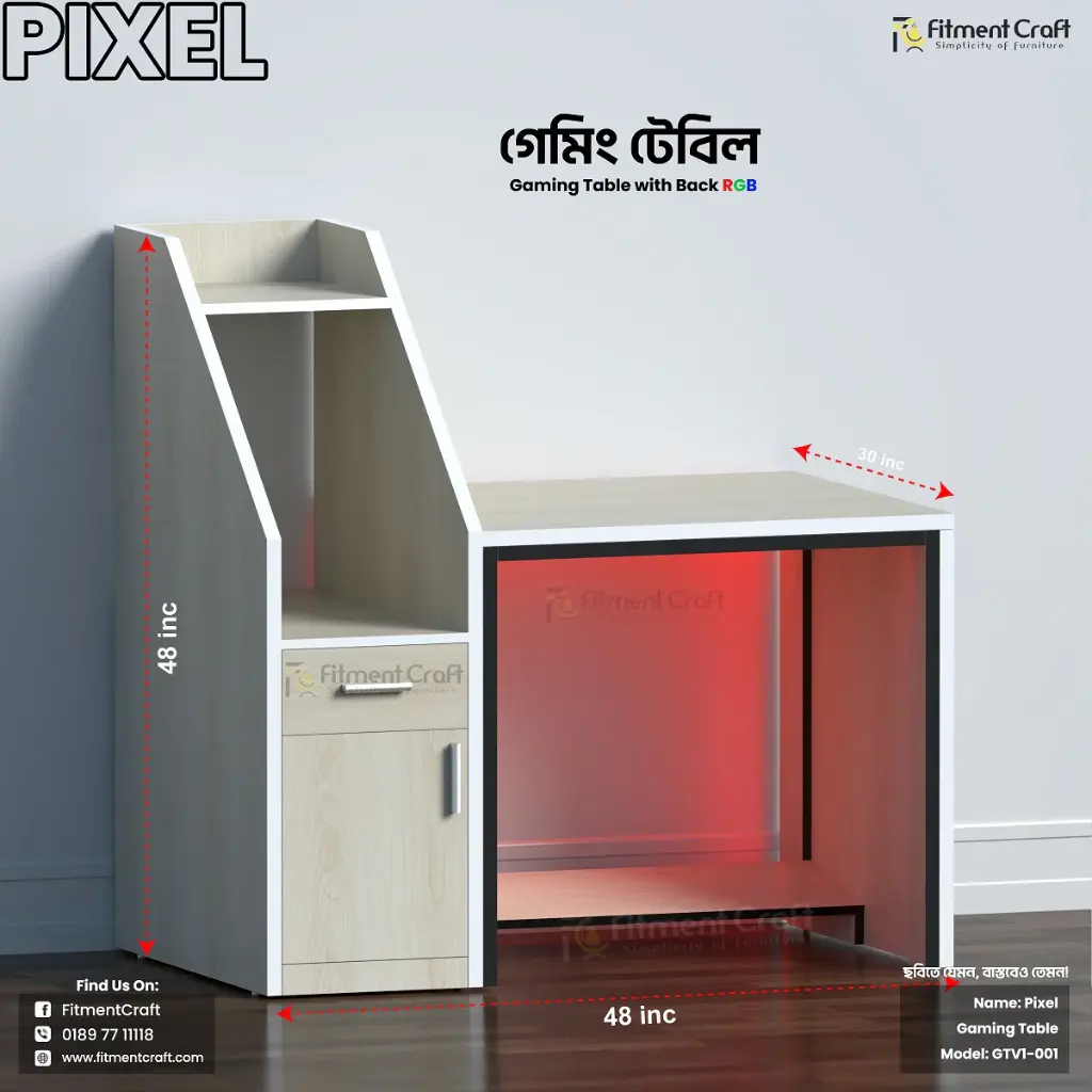 Pixel - Gaming Table | GTV1-001
