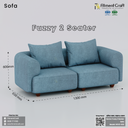 Fuzzy 2 Seater Sofa - HSV2-002
