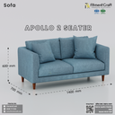 Apollo 2 Seater -Sofa । HSV2-009