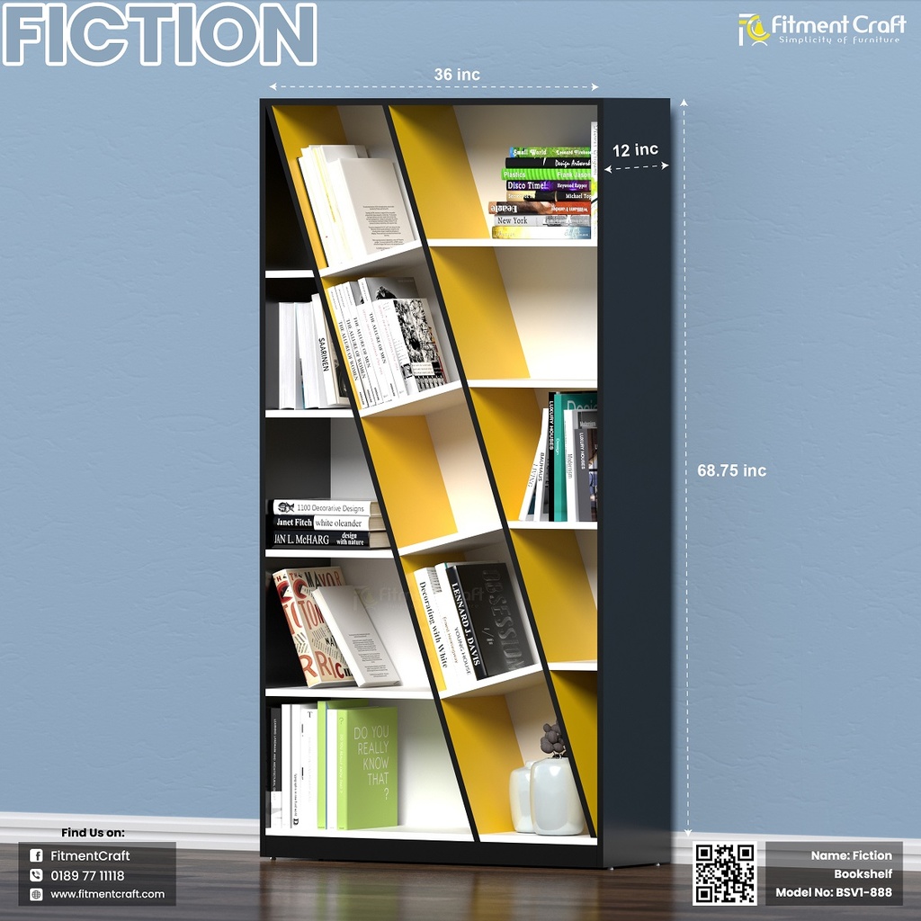 Fiction Bookshelf | BSV1-888