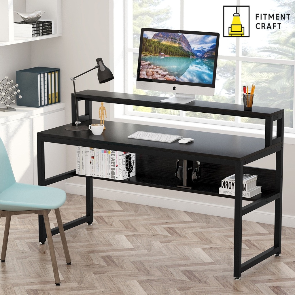 Computer Desk with Storage Shelves | TV9-005