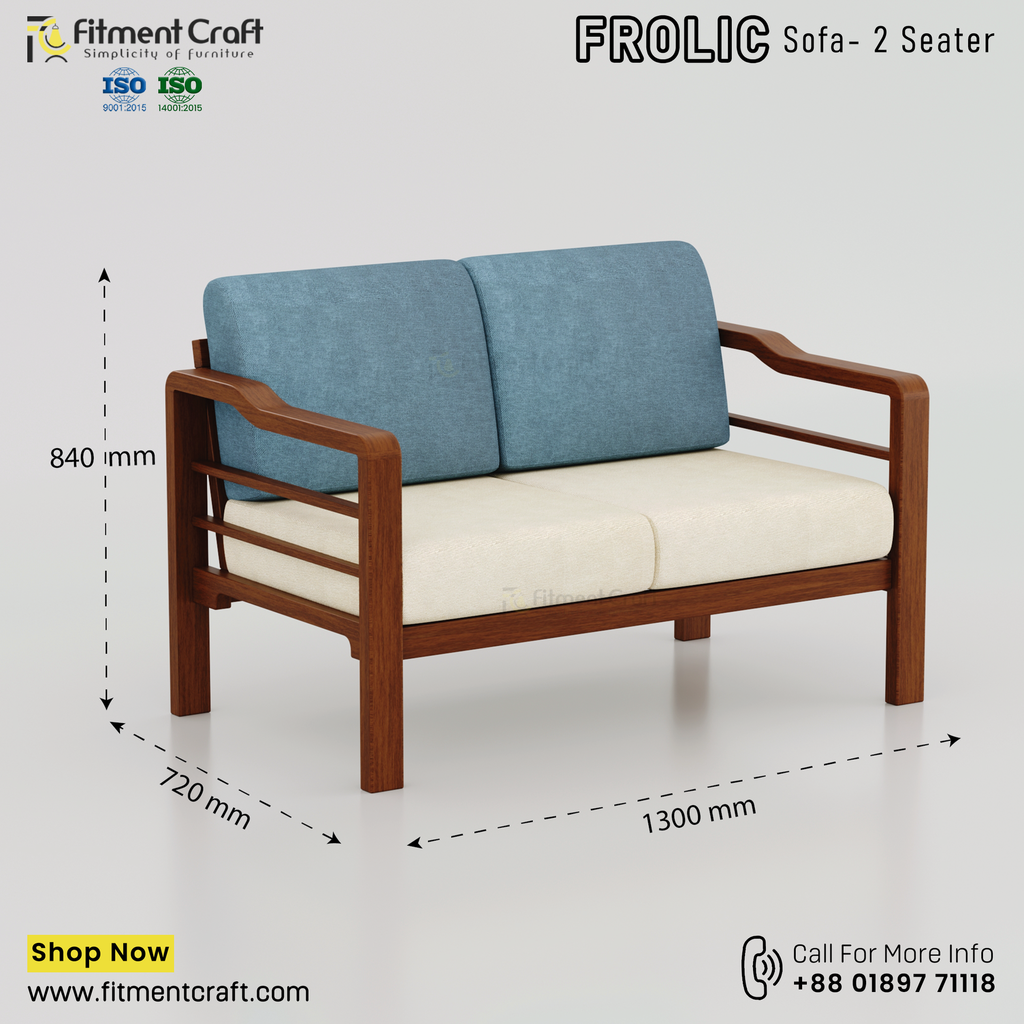 Frolic 2 Seater-sofa। HSV2-0025